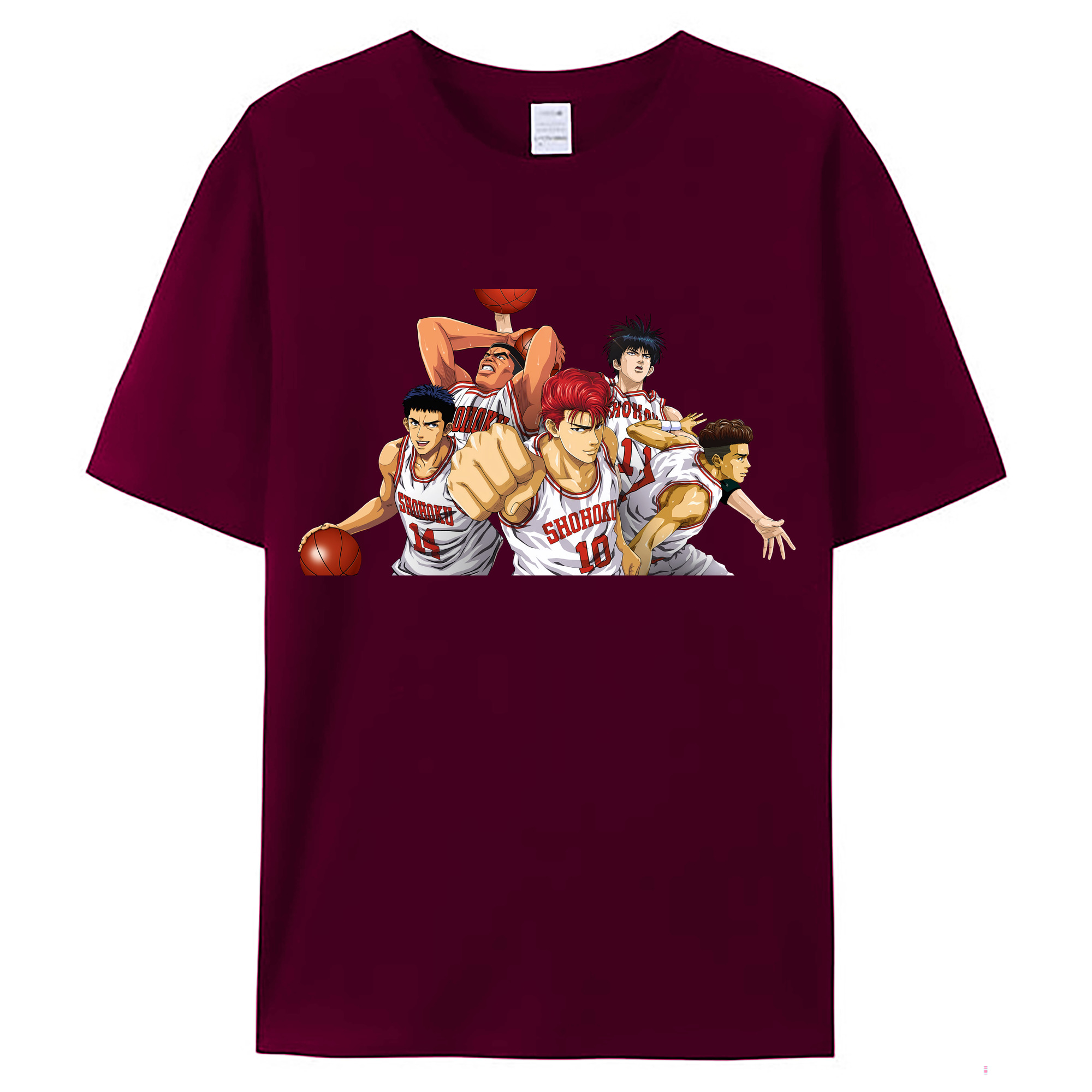 （画像用） SLAM DUNK／スラムダンク レディースカジュアルプリントTシャツ（綿100％）